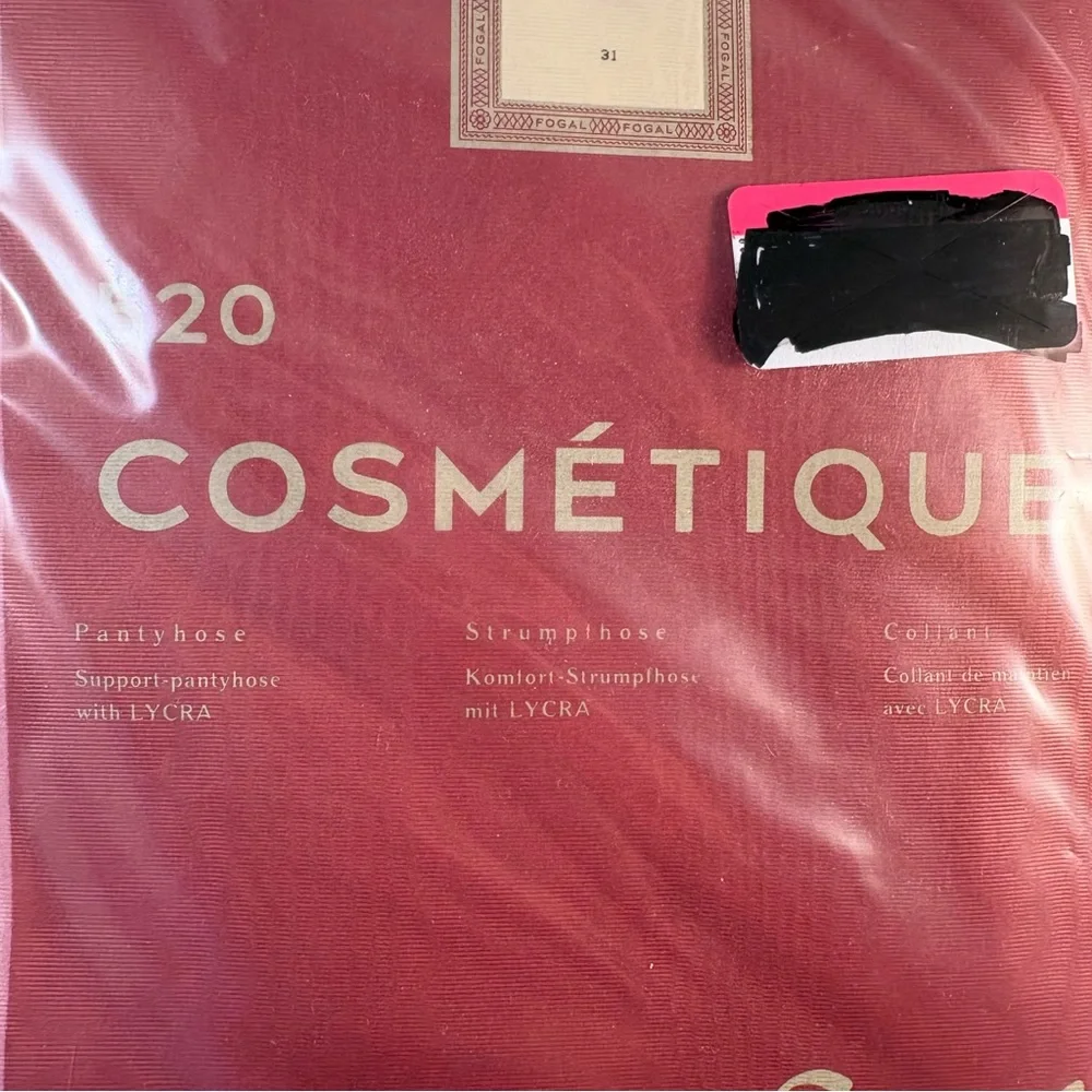New Fogal Cosmetique 520 Women's Pantyhose Sz Small Gris Gray‎ Career Dress